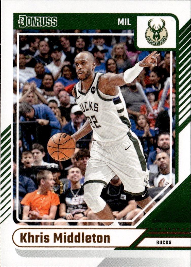 2024-25 Donruss Basketball - Base #76 Milwaukee Bucks, Khris Middleton