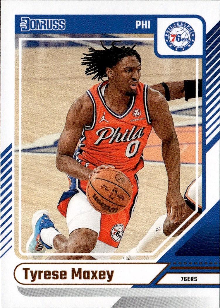 2024-25 Donruss Basketball - Base #192 Philadelphia 76ers, Tyrese Maxey