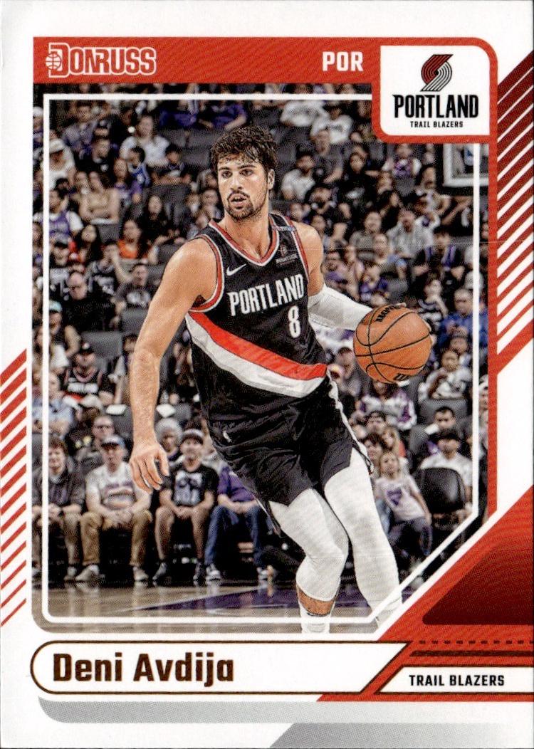 2024-25 Donruss Basketball - Base #119 Portland Trail Blazers, Deni Avdija