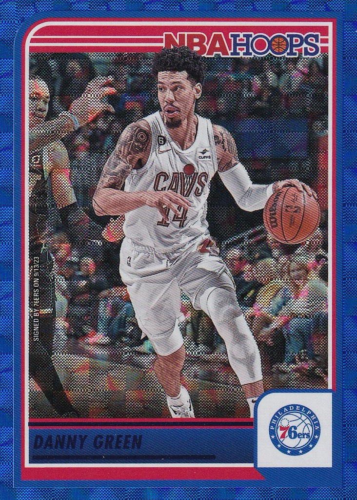 2023-24 Hoops Basketball - Base Hyper Blue #88 Philadelphia 76ers, Danny Green