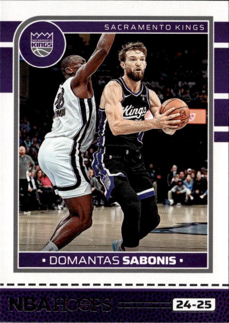 2024-25 Hoops Basketball - Base #209 Sacramento Kings, Domantas Sabonis