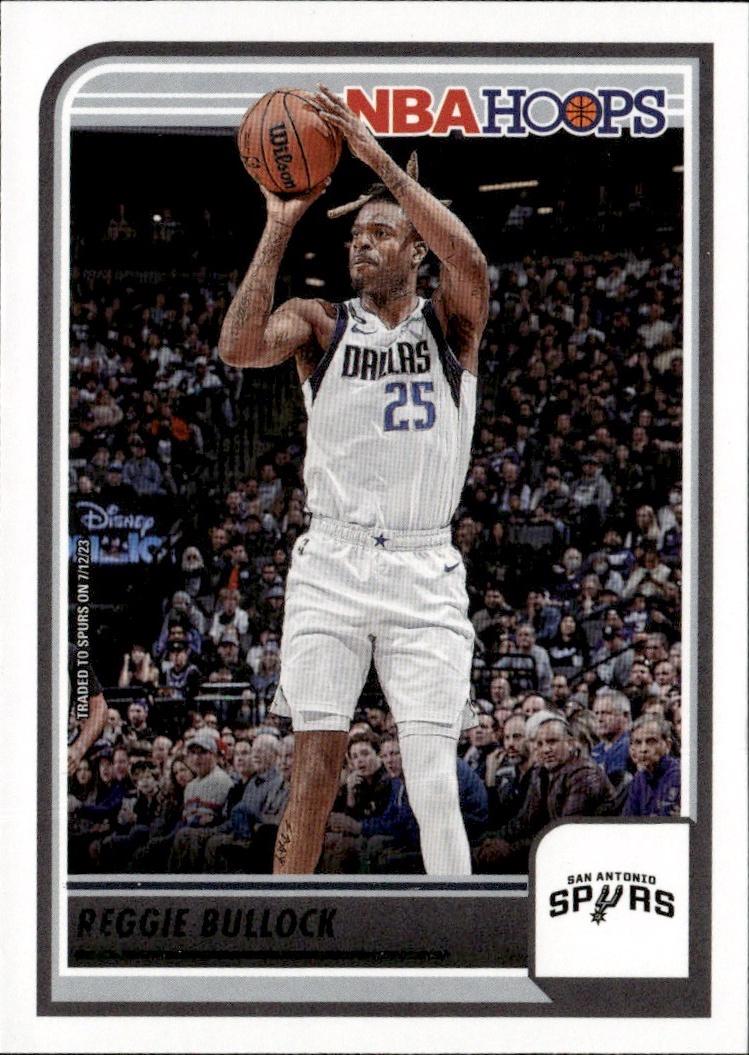 2023-24 Hoops Basketball - Base #198 San Antonio Spurs, Reggie Bullock