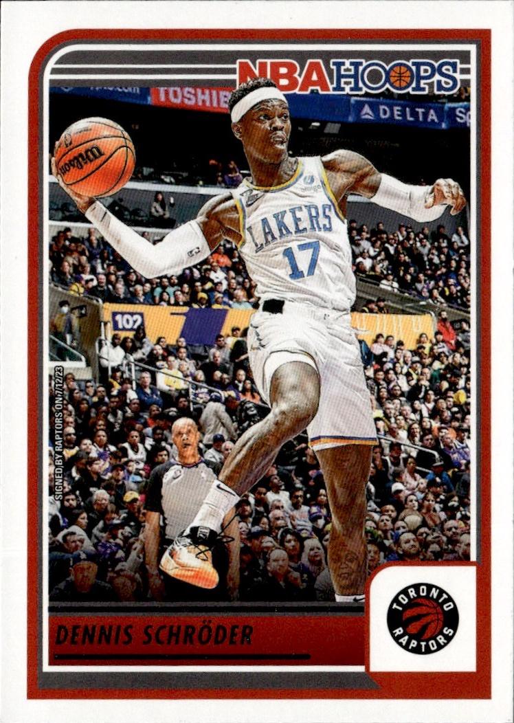 2023-24 Hoops Basketball - Base #77 Toronto Raptors, Dennis Schroder