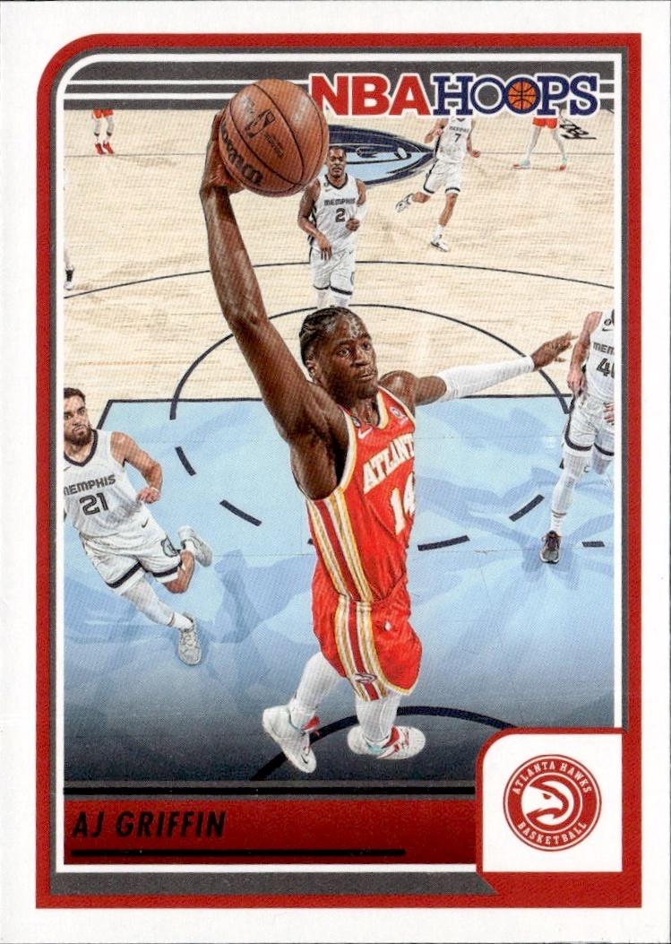 2023-24 Hoops Basketball - Base #72 Atlanta Hawks, AJ Griffin