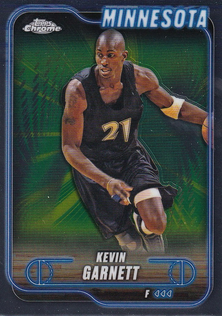 2024-25 Topps Chrome Basketball - Base #44 Minnesota Timberwolves, Kevin Garnett