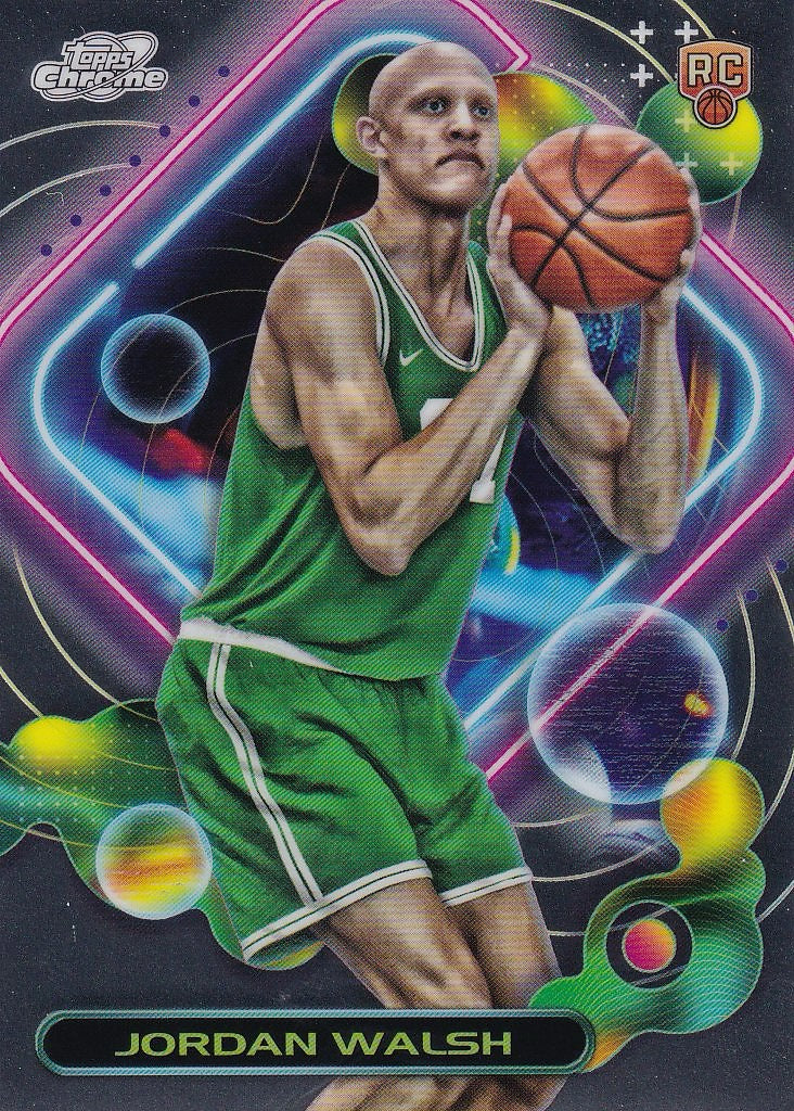 2023-24 Topps Chrome Cosmic Basketball - Base #184 Boston Celtics, Jordan Walsh