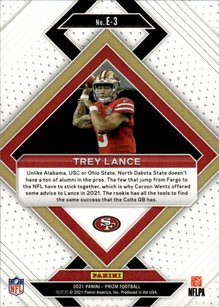 2022 Panini Prizm Football - Emergent #E-3 Trey Lance San Francisco 49ers - B