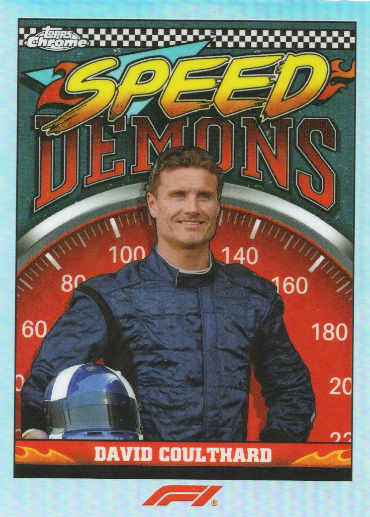 2023 Topps Chrome Formula 1 Speed Demons #SD-DC David Coulthard - A