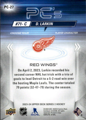 2023-24 Upper Deck Series 2 Hockey - Pc's #PC-27 Dylan Larkin - Detroit Red Wings