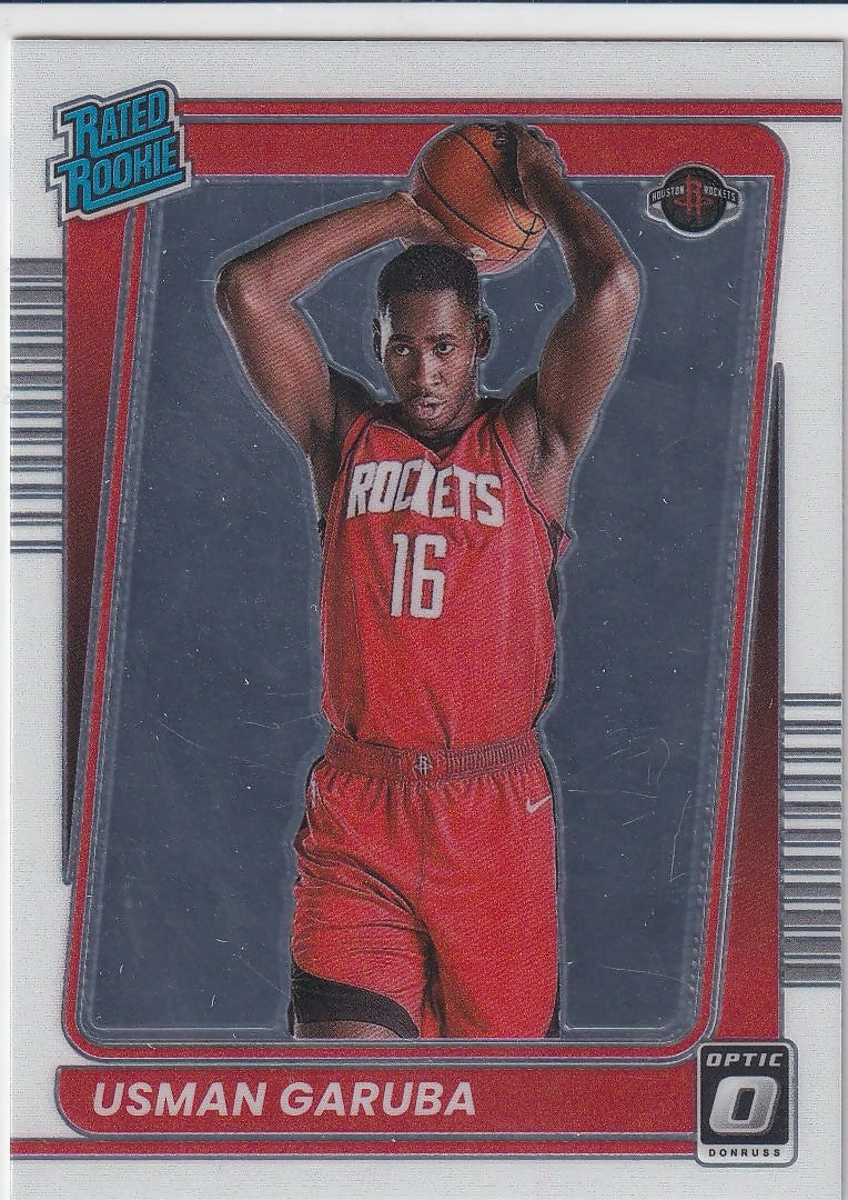 2021-22 Donruss Optic #188 Usman Garuba Houston Rockets Rookie
