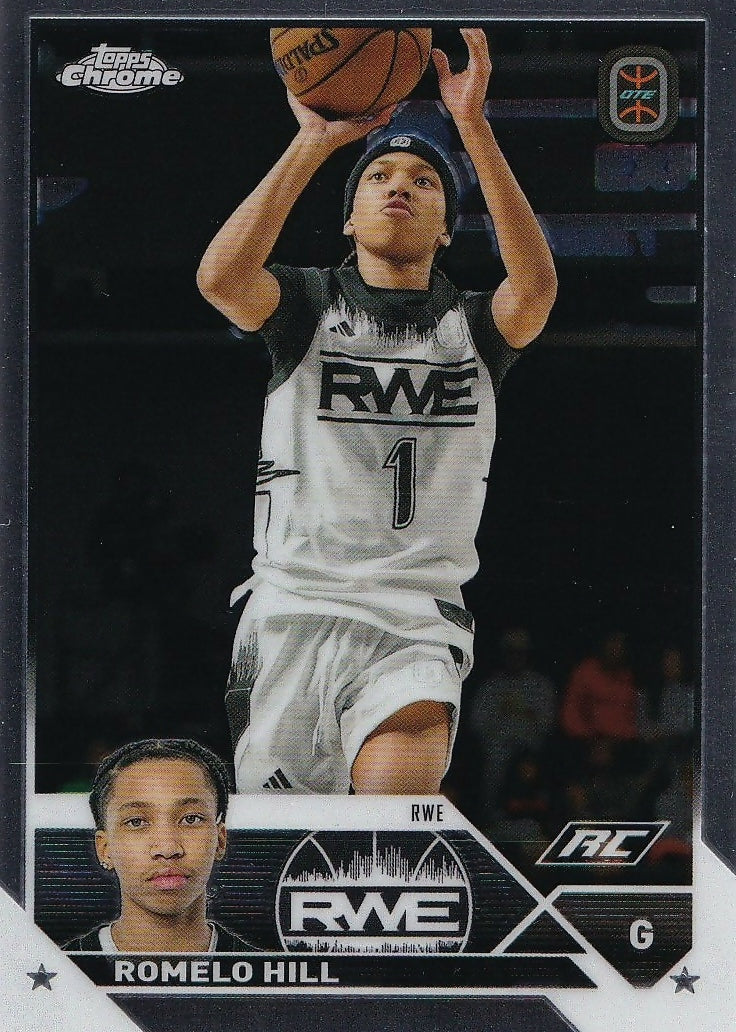 2023-24 Topps Chrome OTE Overtime Elite - Base #53 Romelo Hill - RWE -A