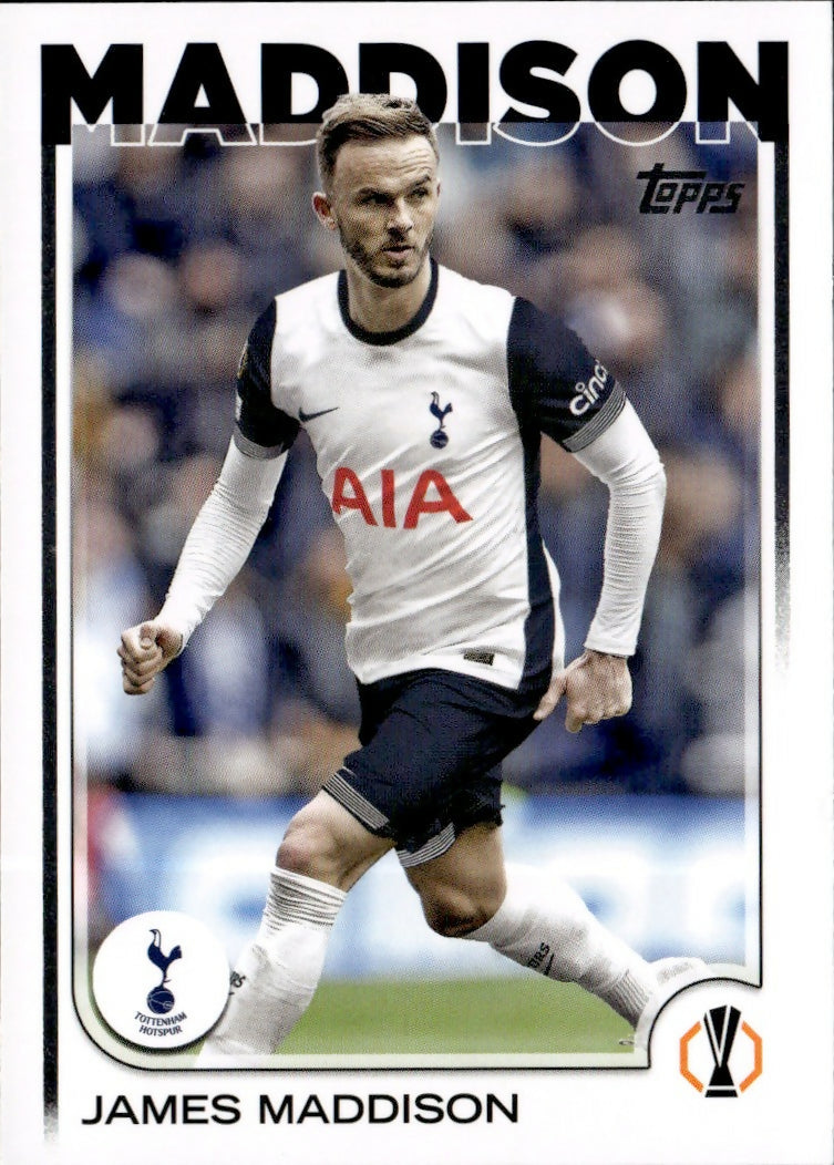 2024-25 Topps UEFA Club Competitions - Base #45 James Maddison - Tottenham Hotspur - A