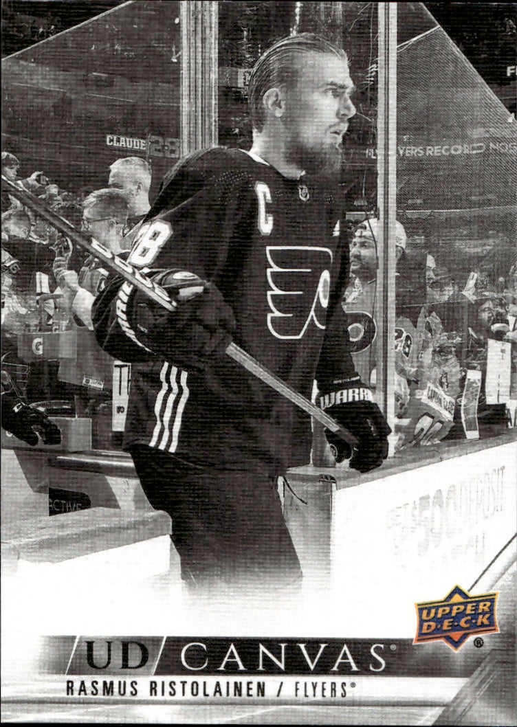 2022-23 Upper Deck Series 1 Hockey - UD Canvas - Black & White #C58 Rasmus Ristolainen - Philadelphia Flyers - A
