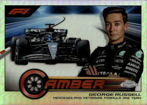 2023 Topps Chrome Formula 1 Camber #CAM-GRIII George Russell - Mercedes-AMG Petronas Formula One Team - A