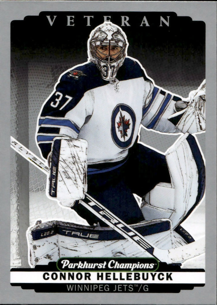 2022-23 Upper Deck Parkhurst Champions - Base - Silver #127 Connor Hellebuyck - Winnipeg Jets - A