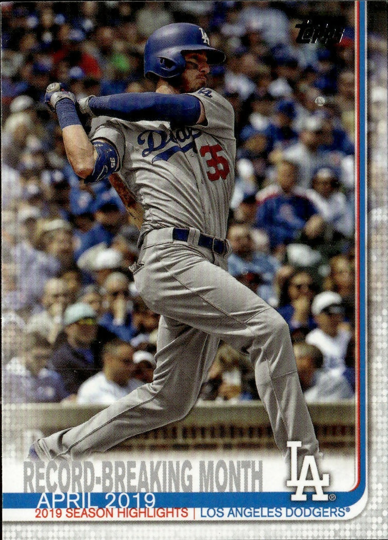 2019 Topps Update #US113 Record-Breaking Month Los Angeles Dodgers