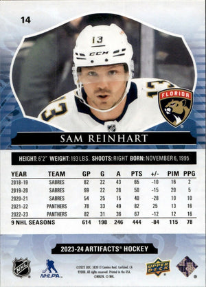 2023-24 Upper Deck Artifacts Hockey - Base #14 Sam Reinhart - Florida Panthers - B