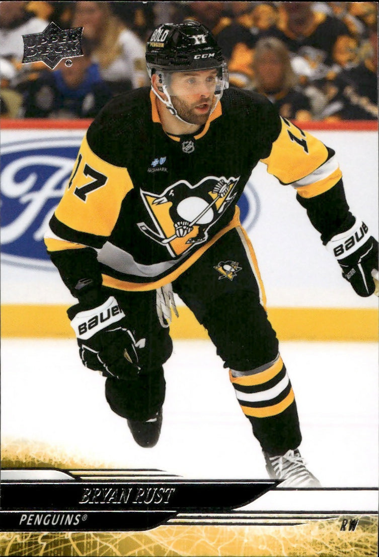 2024-25 Upper Deck Series 1 Hockey - Base #141 Bryan Rust - Pittsburgh Penguins - A