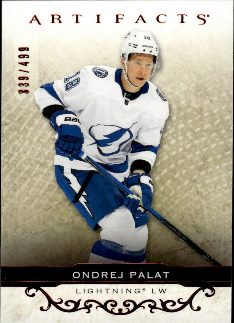 2021-22 Upper Deck Artifacts Hockey - Base - Red :499 #11 Ondrej Palet - Tampa Bay Lightning - A