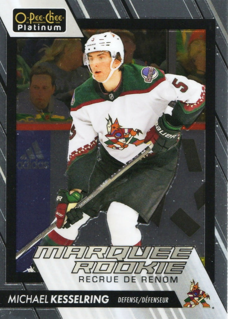 2023-24 Upper Deck O-Pee-Chee Platinum Hockey - Base - Marquee Rookie #228 Michael Kesselring - Arizona Coyotes - A