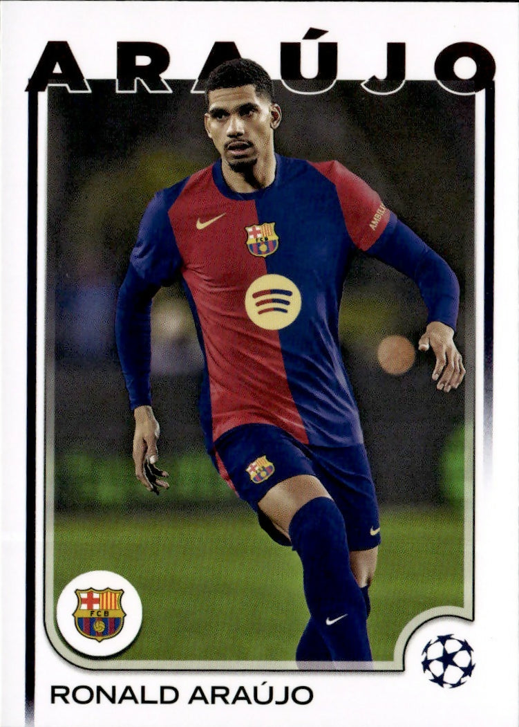 2024-25 Topps UEFA Club Competitions - Base #24 Ronald Araujo - FC Barcelona - A