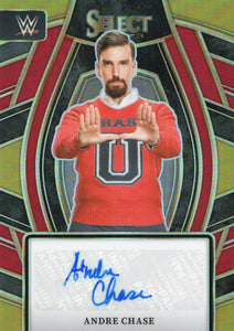 2024 Panini Select WWE - Signature Selections - Red Prizm :99 #SL-Ach Andre Chase - A