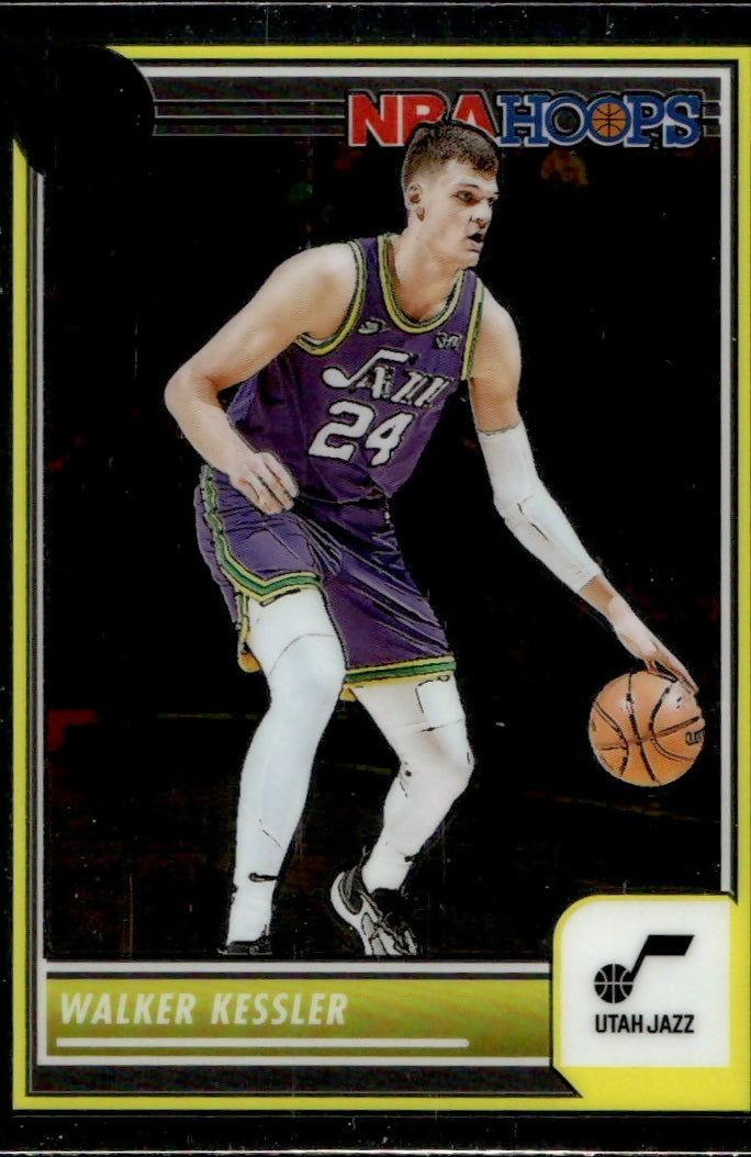 2023-24 Panini NBA Hoops Premium Stock - Base #173 Walker Kessler - Utah Jazz - A