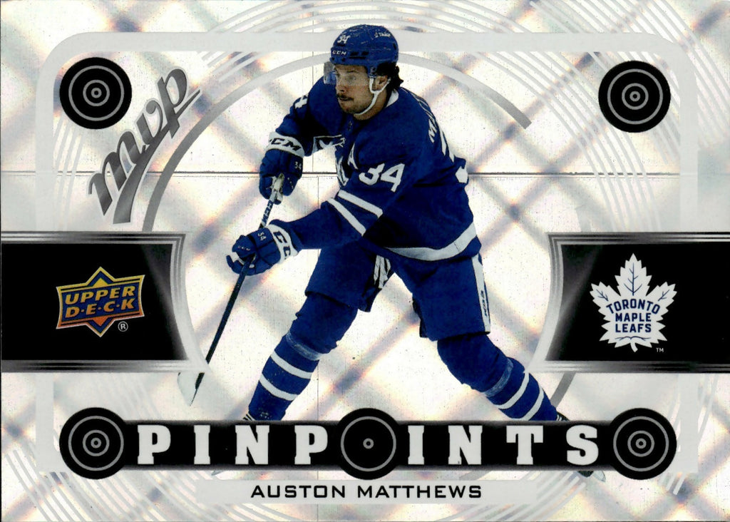 2022-23 Upper Deck MVP Hockey - Pinpoints #PP-5 Auston Matthews - Toronto Maple Leafs