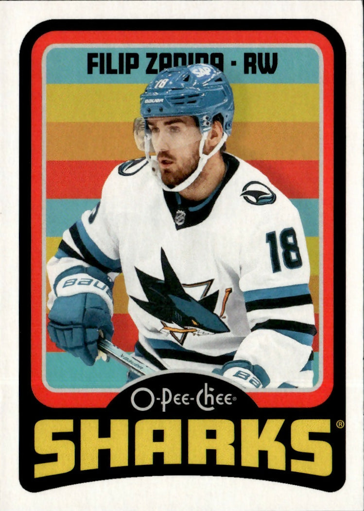 2024-25 Upper Deck O-Pee-Chee - Base - Retro #471 Filip Zadina - San Jose Sharks - A