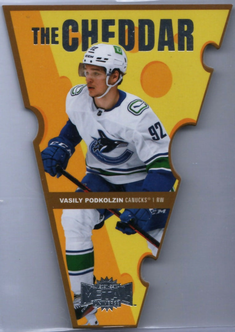 2021-22 Upper Deck Skybox Metal Universe Hockey - The Cheddar #TC-24 Vasily Podkolzin - Vancouver Canucks - A