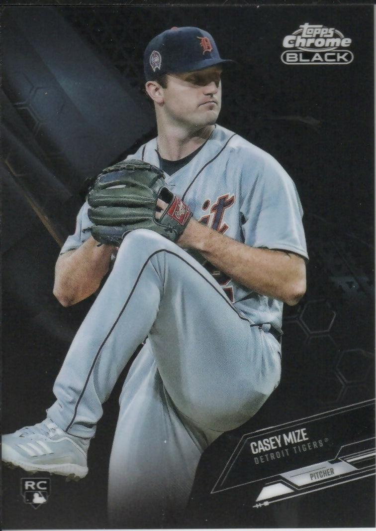 2021 Topps Chrome Black Baseball - [Base] #12 Casey Mize - Detroit Tigers - A