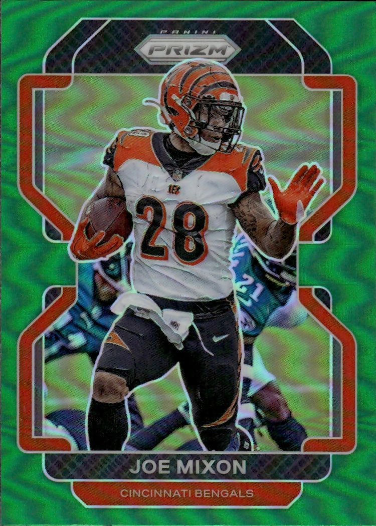 2021 Panini Prizm Football Base - Green Prizm #274 Joe Mixon Cincinnati Bengals - A