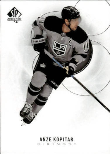 2020-21 Upper Deck Sp Authentic Hockey - Base #92 Anze Kopitar - Los Angeles Kings - F