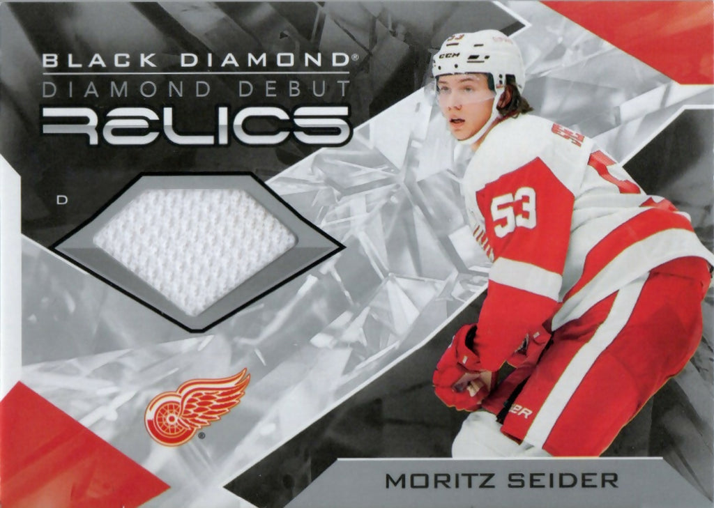 2021-22 Upper Deck Black Diamond - Diamond Debut Relics #DD-MS Moritz Seider - Detroit Red Wings - A