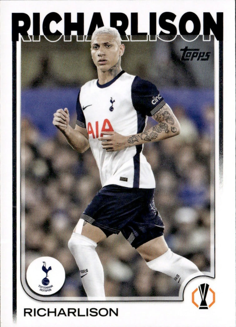 2024-25 Topps UEFA Club Competitions - Base #18 Richarlison - Tottenham Hotspur - A