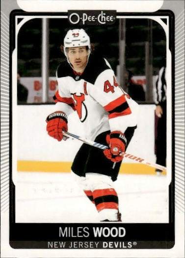 2021-22 Upper Deck O-Pee-Chee Hockey - Base #123 Miles Wood - New Jersey Devils