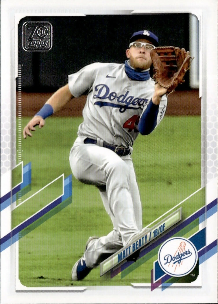 2021 Topps Update #US294 Matt Beaty Los Angeles Dodgers