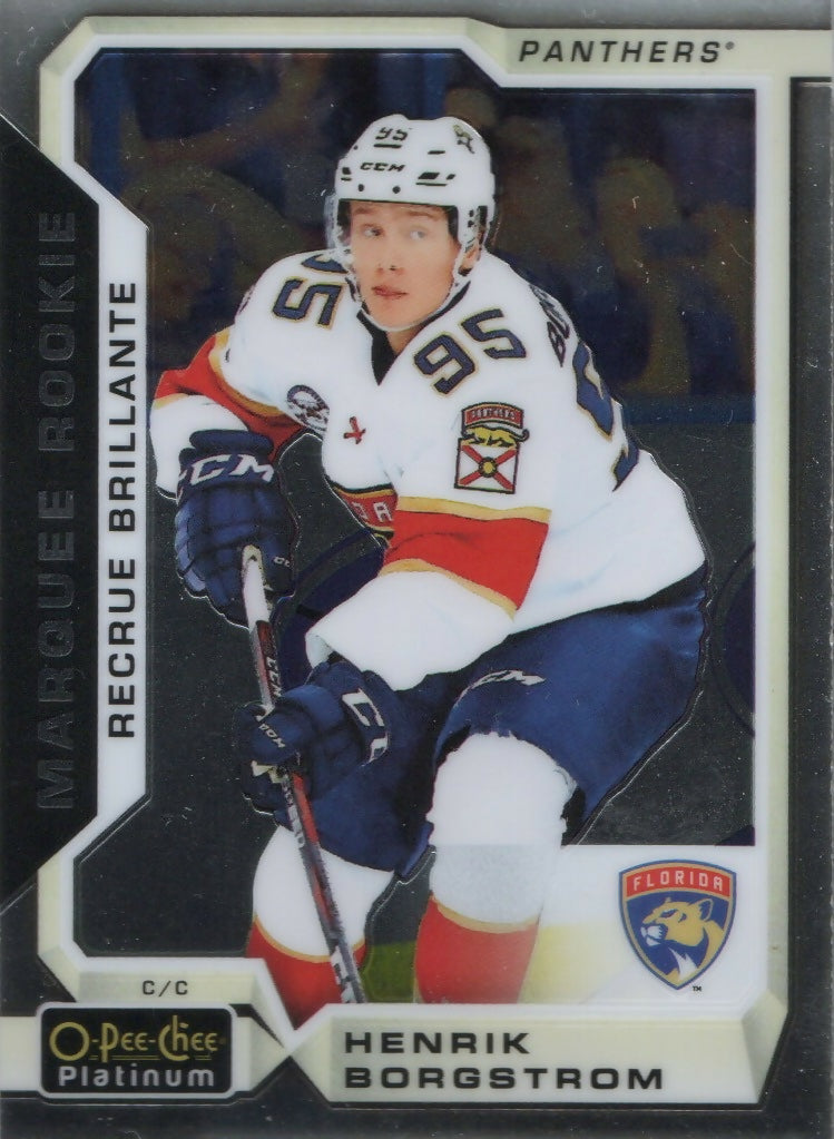 2018-19 O-Pee-Chee Platinum Hockey - Base - Marquee Rookie #164 Henrik Borgstrom - Florida Panthers