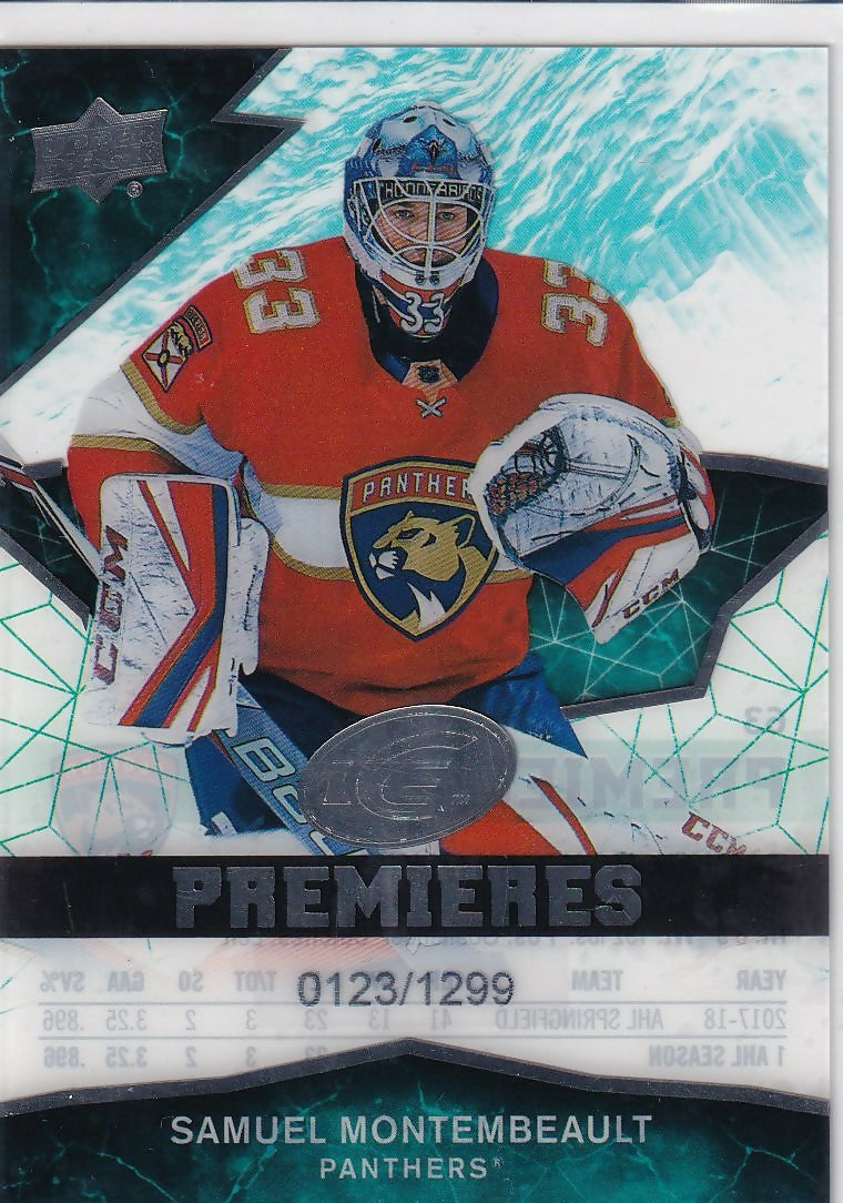 2018-19 Upper Deck Ice #63 Samuel Montembeault Florida Panthers Rookie
