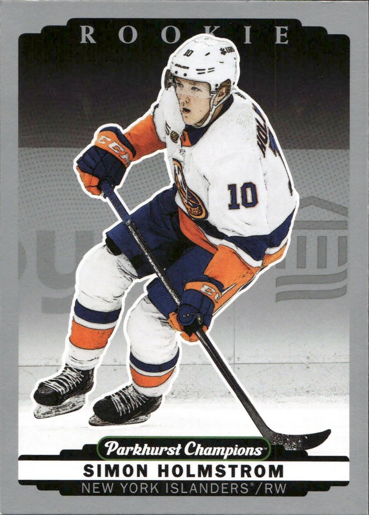 2022-23 Upper Deck Parkhurst Champions - Base - Silver #307 Simon Holmstrom - New York Islanders - A