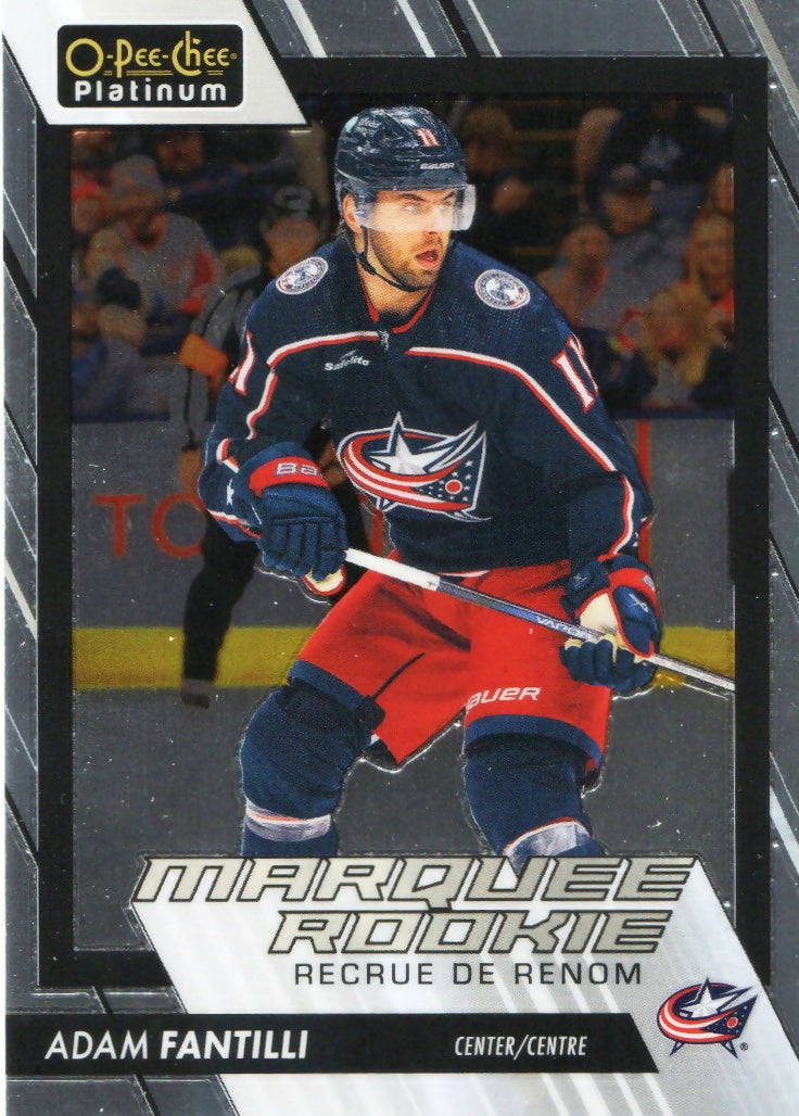 2023-24 Upper Deck O-Pee Chee Platinum Hockey - Base - Marquee Rookie #203 Adam Fantilli - Columbus Blue Jackets - A