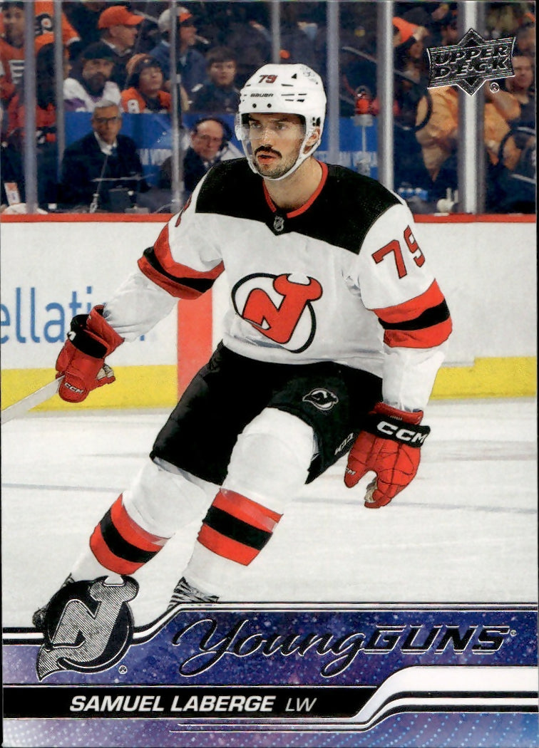2023-24 Upper Deck Extended Series Hockey - Base - Young Guns #707 Samuel Laberge - New Jersey Devils - A