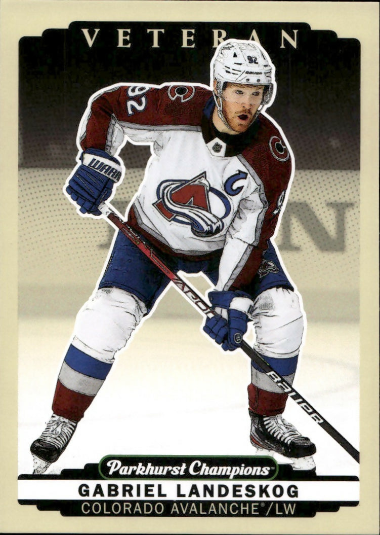2022-23 Upper Deck Parkhurst Champions - Base #241 Gabriel Landeskog - Colorado Avalanche - A