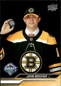 2023-24 Upper Deck Extended Series - Base - 1st Round Rookies #732 John Beecher - Boston Bruins - A