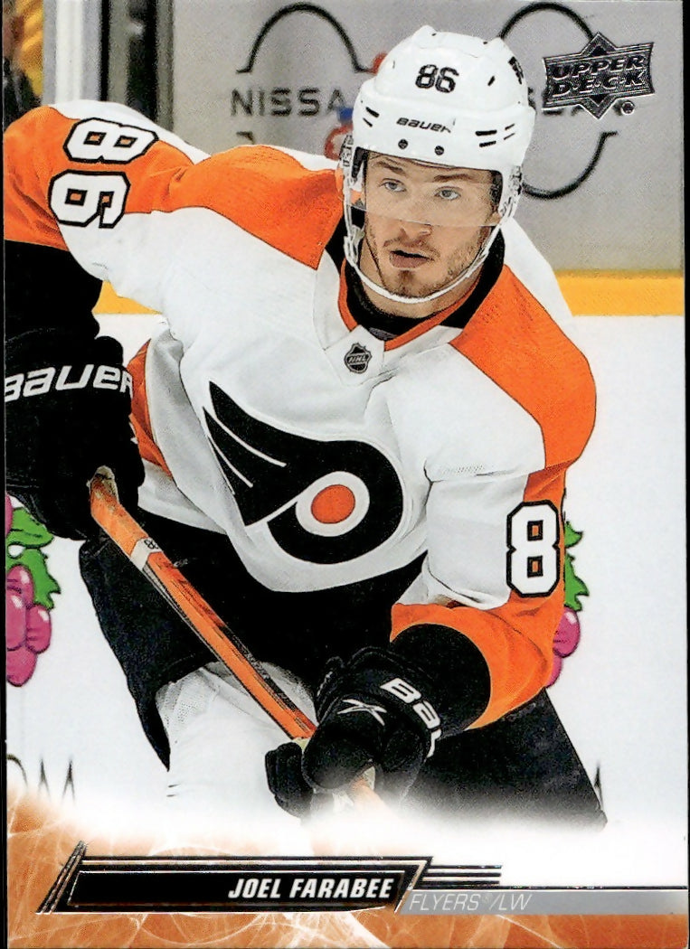 2022-23 Upper Deck Series 1 Hockey - Base #132 Joel Farabee - Philadelphia Flyers - A