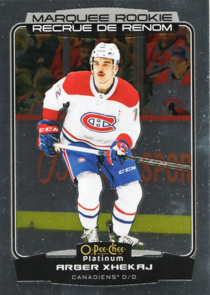 2022-23 Upper Deck O-Pee-Chee Platinum Hockey - Base - Marquee Rookie #290 Arber Xhekaj - Montreal Canadiens - A