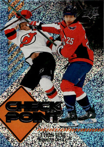 2024-25 Upper Deck Series 1 Hockey - Check Point - Speckle #CP-1 Ethan Bear - Washington Capitals - A
