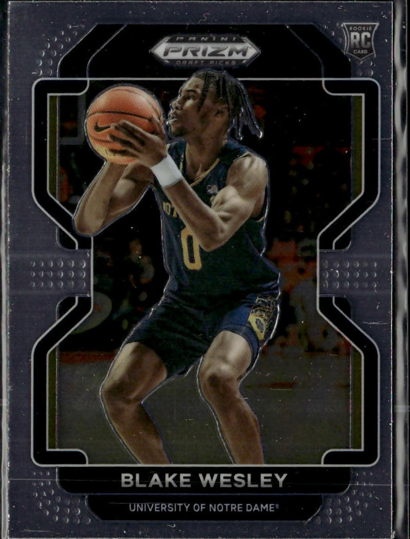 2022 Panini Prizm Draft Picks Basketball - Base #68 Blake Wesley - Notre Dame - A