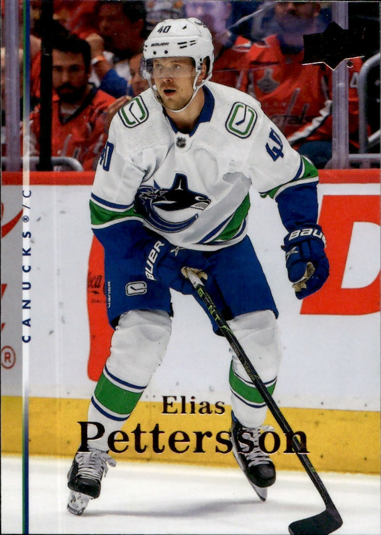 2022-23 Upper Deck Extended Series - 2007-08 Upper Deck Retro #T-65 Elias Pettersson - Vancouver Canucks - A