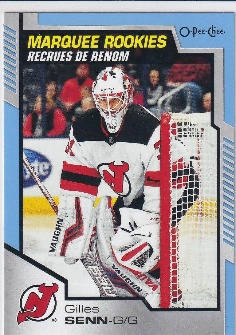 2020-21 Upper Deck 2020-21 O-Pee-Chee Update Blue #615 Gilles Senn New Jersey Devils Rookie
